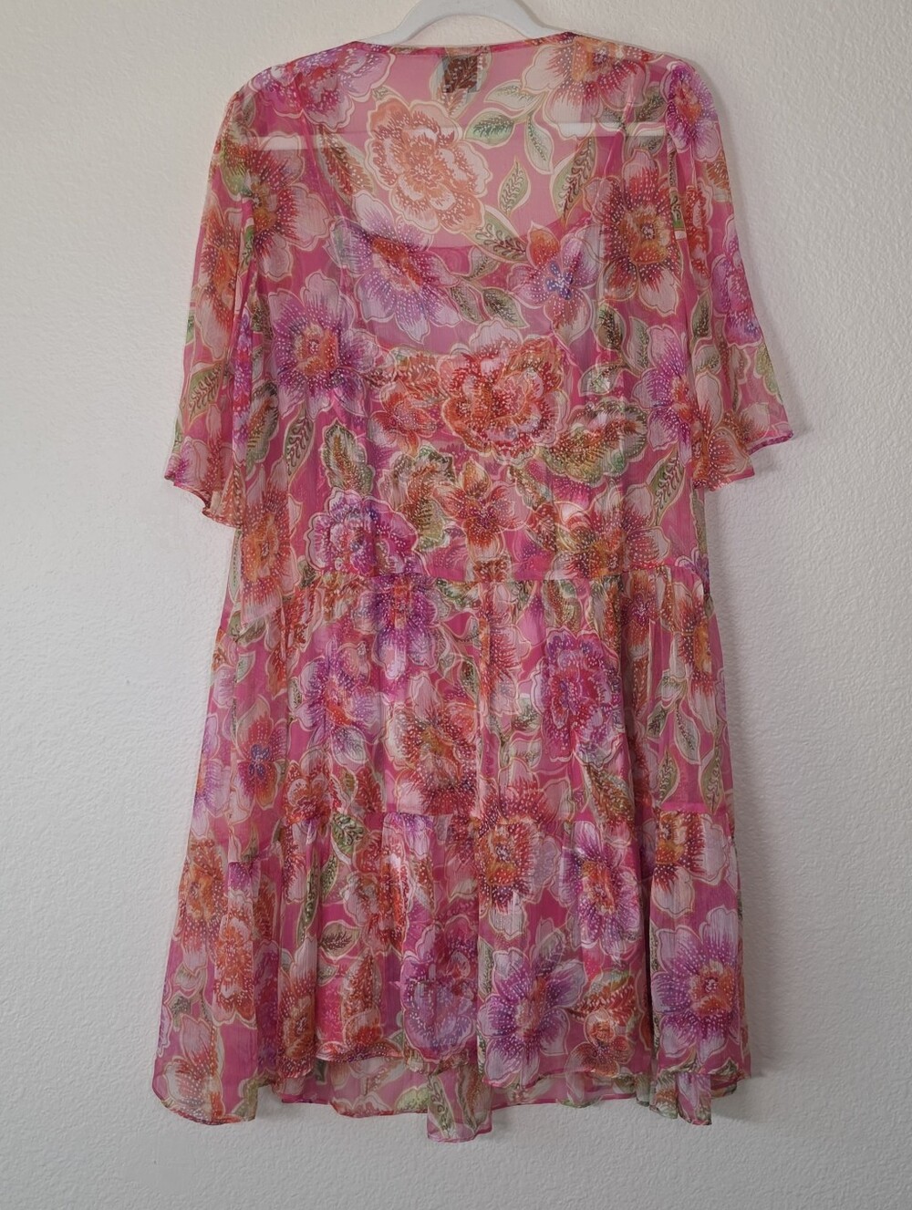 Johnny Was Jade Mari Tiered Silk Mini Dress S - Picture 3 of 5